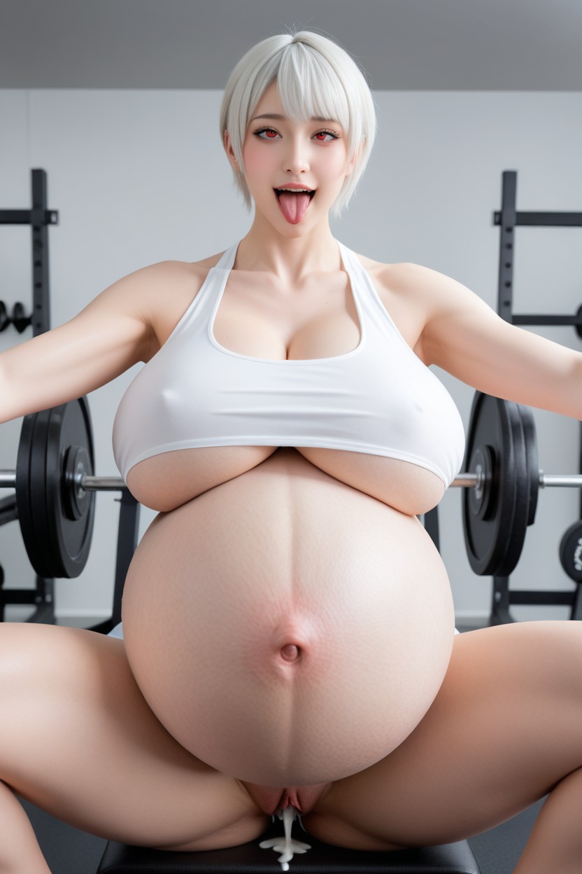Massive Gigantic Heavy Pregnant Belly, 18+, Extremely Oversized Gigantic Breasts Asian AI Porn