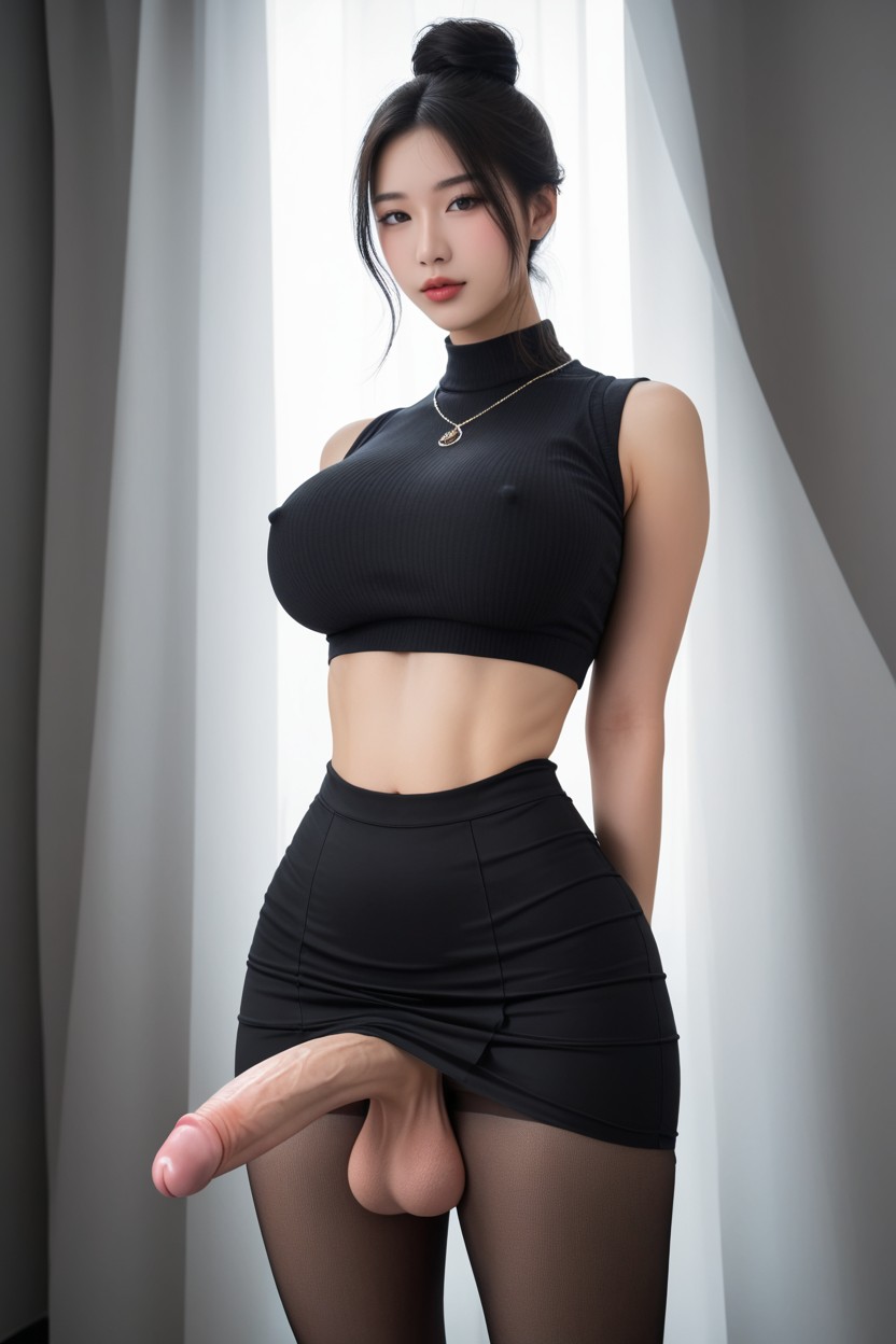 Futanari, Super Waist, Long Legs Asian AI Porn