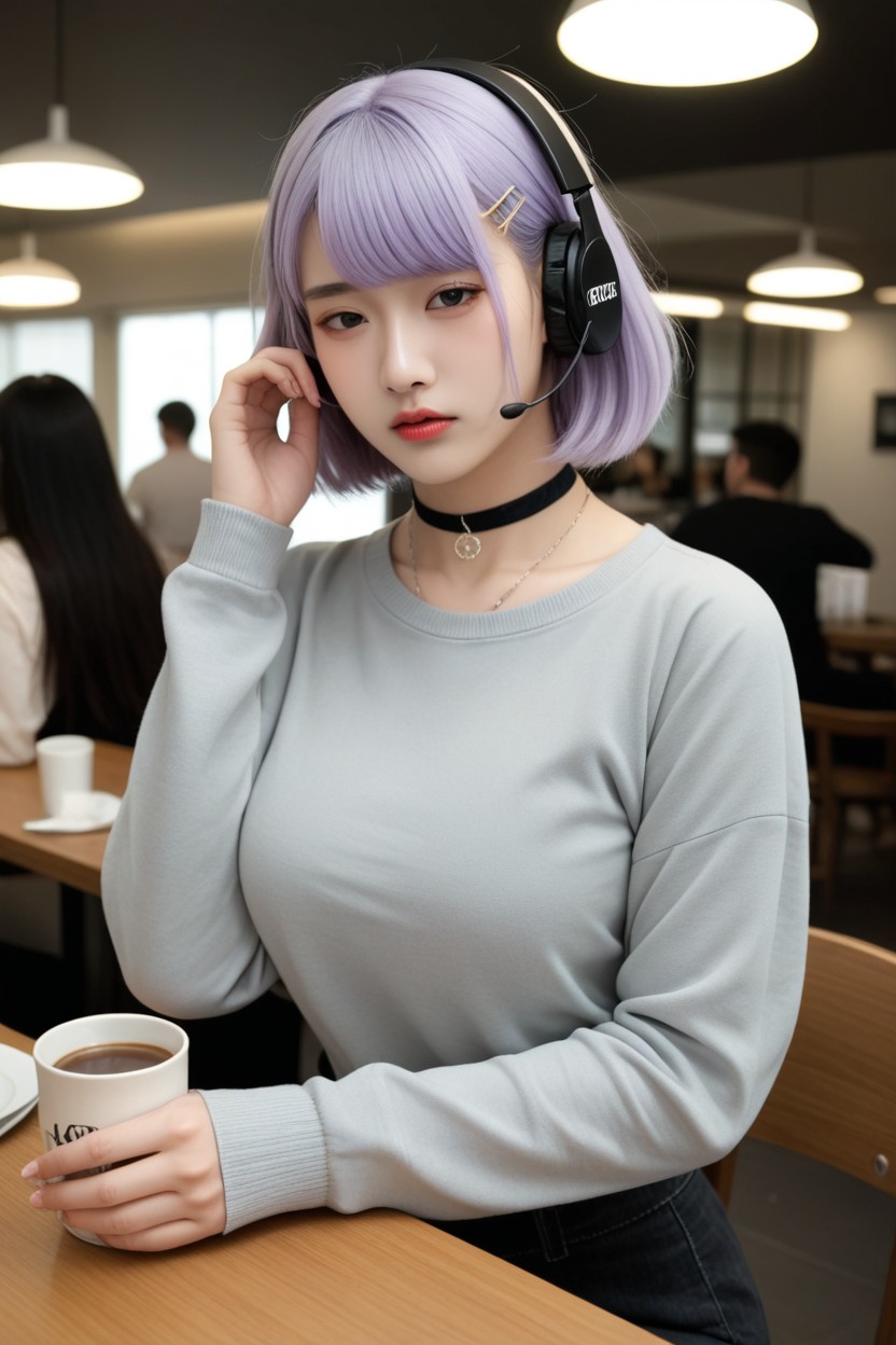Very Short Hair, Korean Idol Face, Corean Asian AI Porn