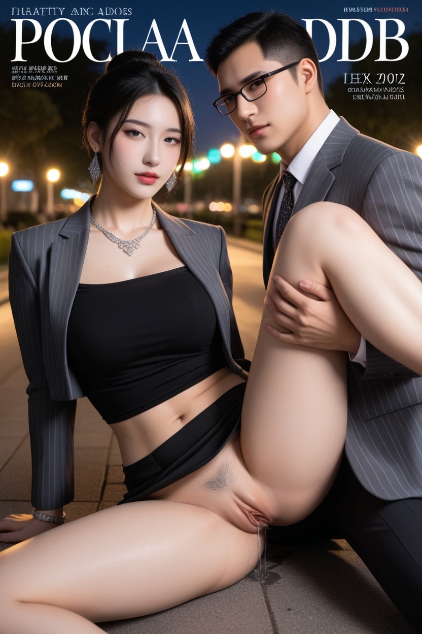 Side View, Pubic Hair, Real Ratio アジアのAIエロ