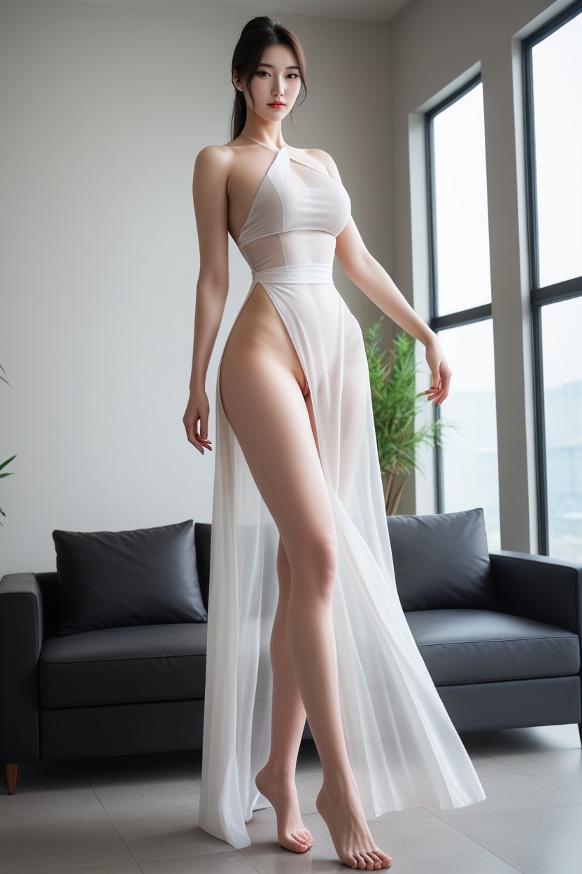 Ultra Realistic, High Res, Showing Her Full Body Asian AI Porn