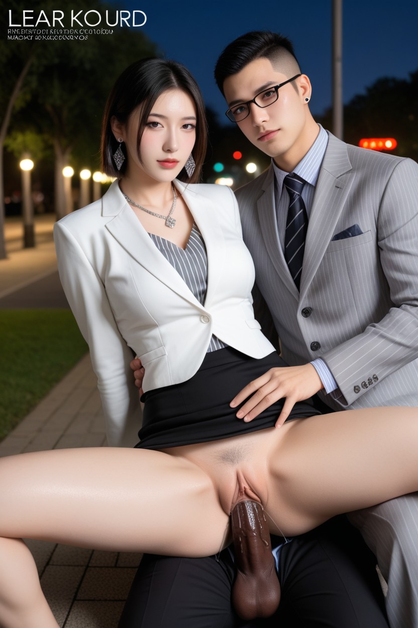 Magazine Cover, Idol Face, Black Hair Asian AI Porn