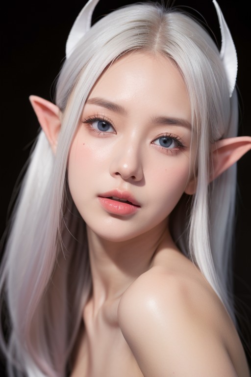 Knees High Up, Skinny, Korean Idol Face Asian AI Porn