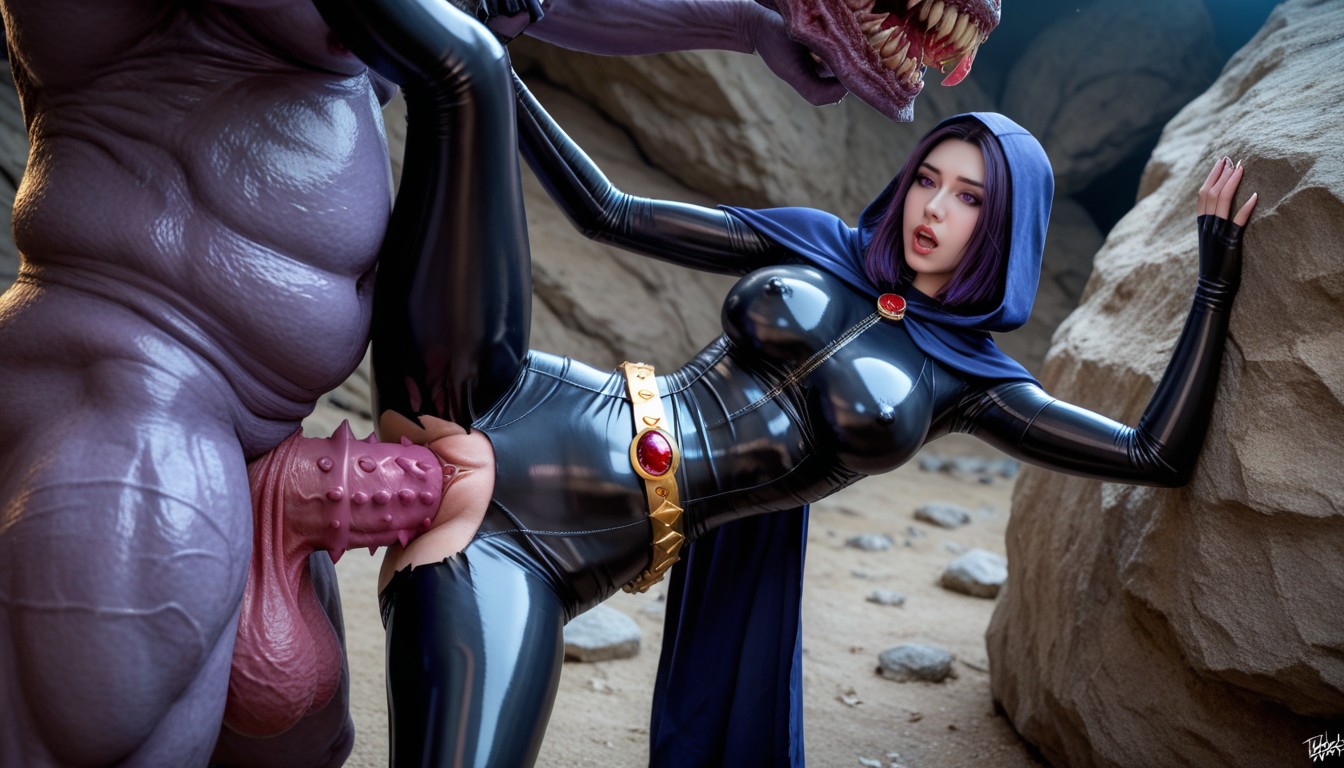 Colossal Cock, Perfect Round Breasts, Raven-head Clasp Pornografia asiática com IA
