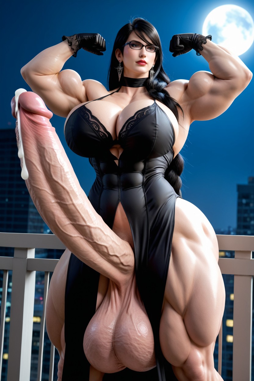 フレキシング, Huge Muscles, Super Huge Muscles アジアのAIエロ