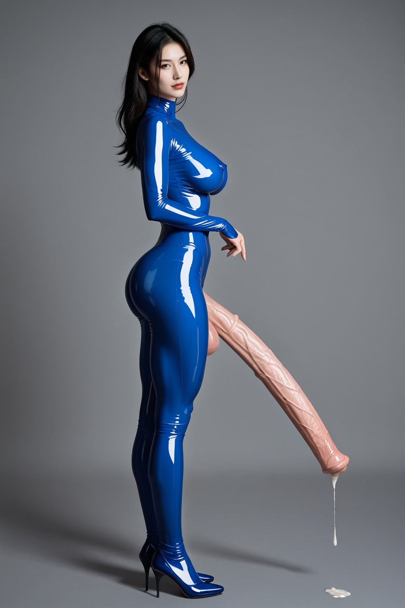 Solo, Transgender, Pony Cock Asian AI Porn