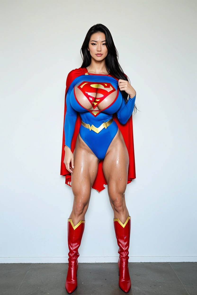 Colossal Breast, Cosplay, Black Hair Asian AI Porn