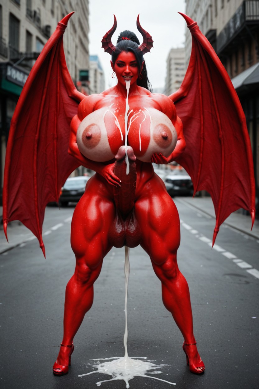 Gigantic Abs, Ahegao, Huge Erected Cock Asian AI Porn