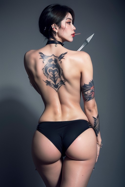 Massive Ass, Abs, Massive Lats Asian AI Porn