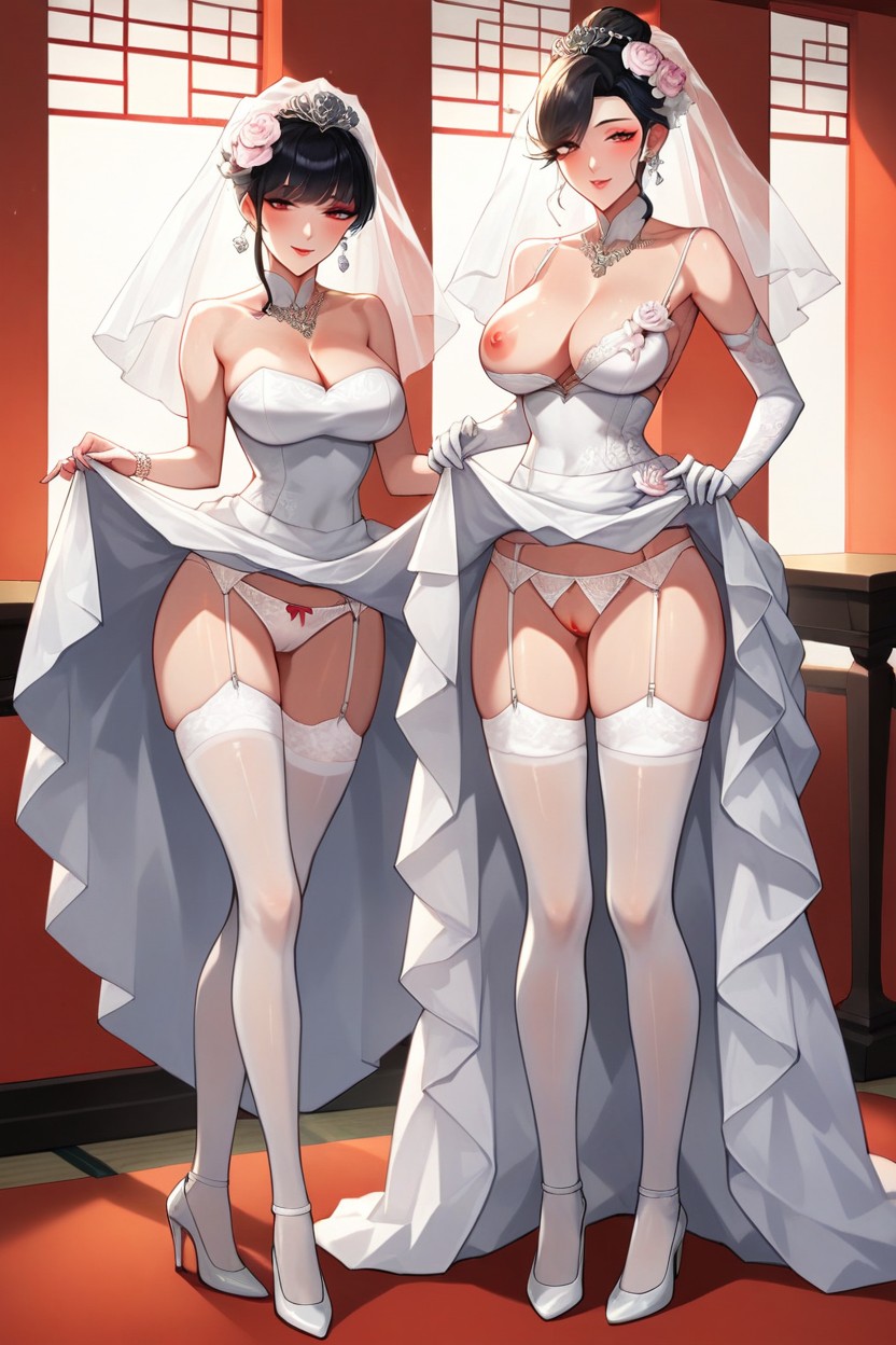 Panties Aside, 18+, White Panties Asian AI Porn
