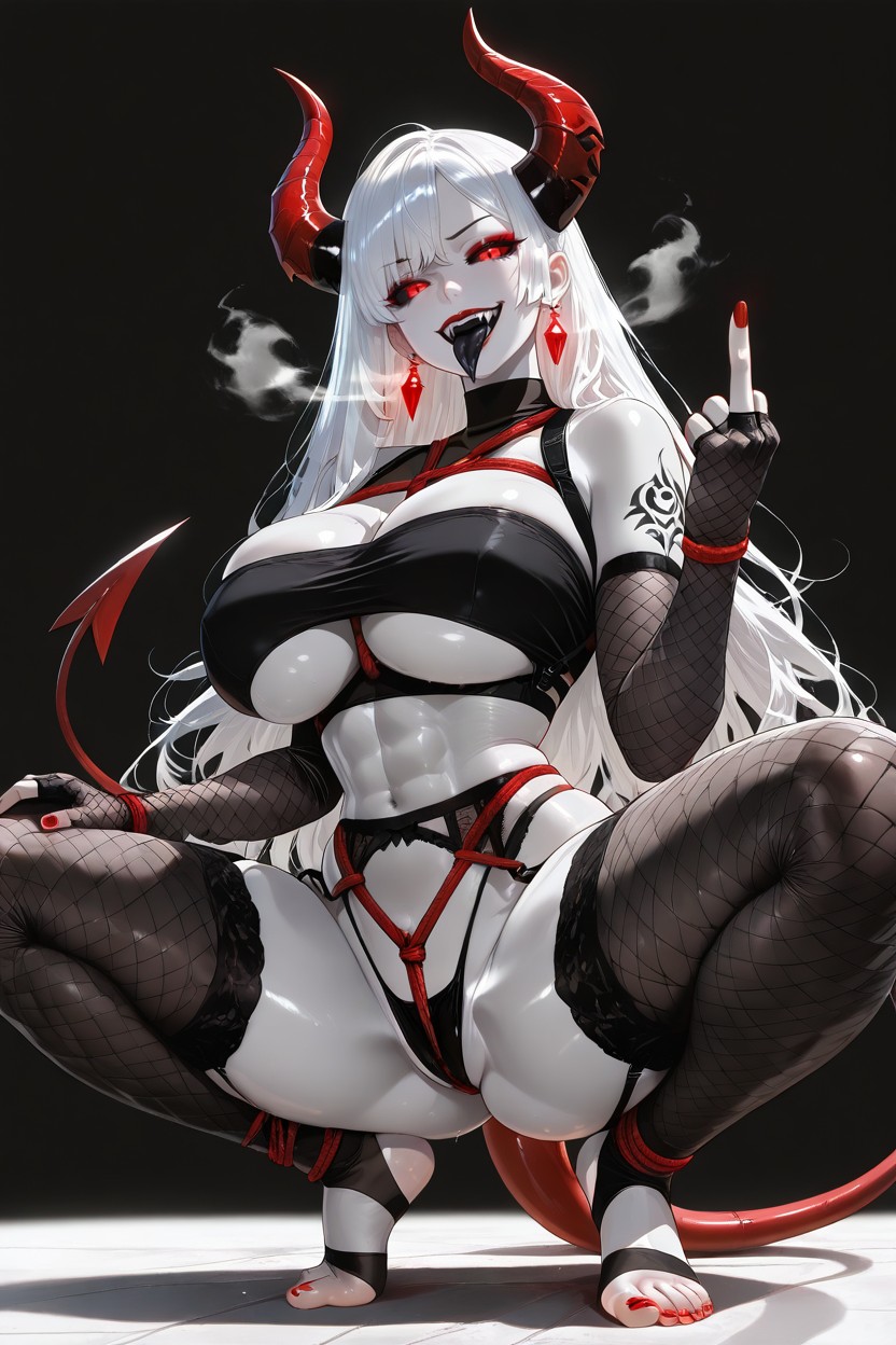 Snatched Waist, Abs, Side Parted Hair AI国产黄片