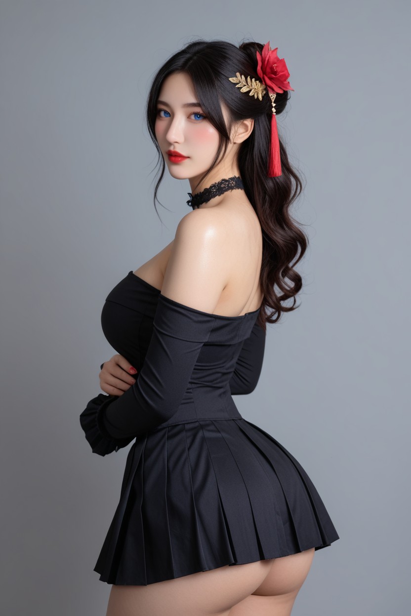 Mature Korean Missy, Highest Quality, Thick Curvy Thighs Porno IA Asiatique