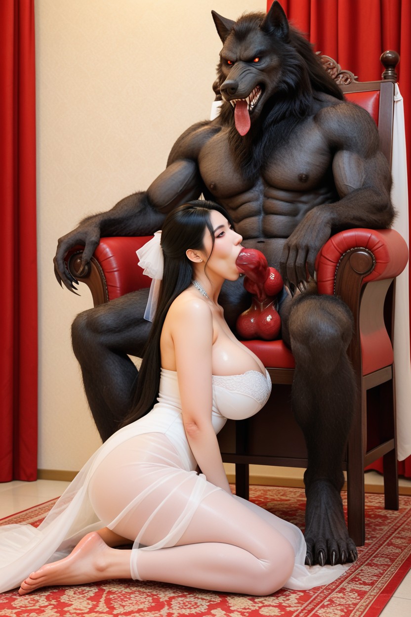 Breast Expansion, Full Body, The Korean Mistress Looking Into Camera Side Blowjob Asian AI Porn
