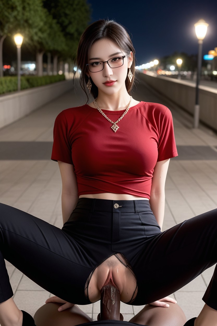 Bust Shot, Black Heels, Distinctive Elegant Beauty AI國產黃片