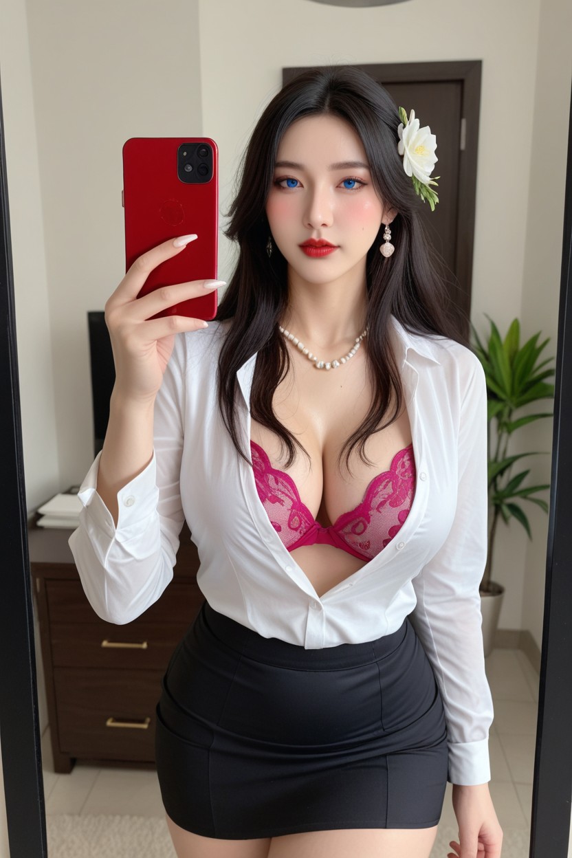 Gêné, 25+, Perfect Face Porno IA Asiatique
