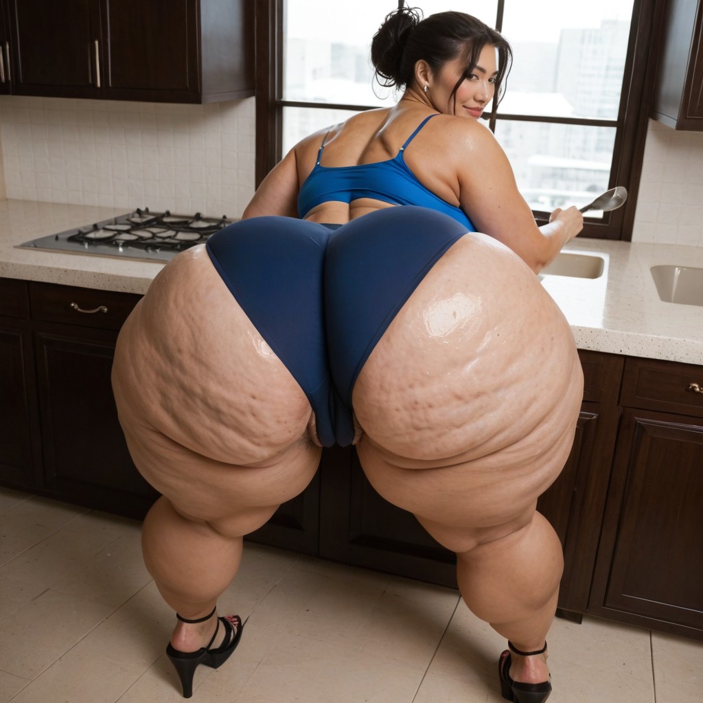 Full Front View, View Of The Living Room, Hyper Ass Porno asiático IA