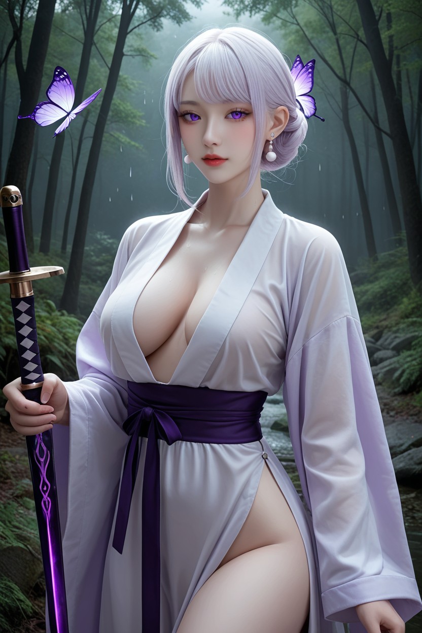 White Hair, Albino Skin, Perfect Waist AI國產黃片