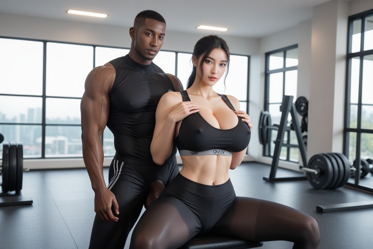 Thick Thighs, Nipple Bulge, Massive Breasts Asian AI Porn