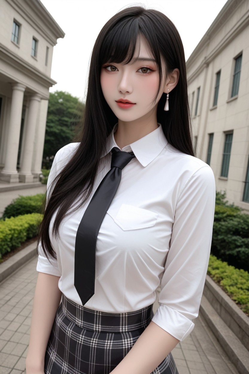 Hourglass Figure, Mansion, Brown Eyes Porno IA Asiatique