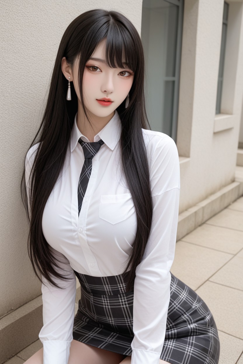 Perfect Waist, White Skin, Mansion Porno IA Asiatique