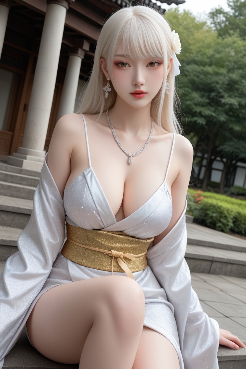 Korean Idol Face, Long Straight Hair, Beautiful Face AI國產黃片