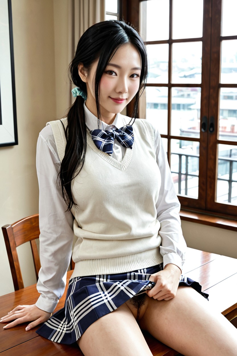 Distinctive Beauty, Legs Together, Korean Idol Face AI國產黃片