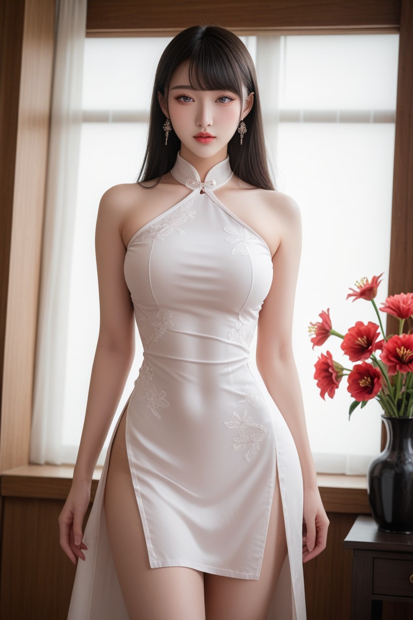 Distinctive Beauty, Very Smooth Skin, Medium Ass Asian AI Porn