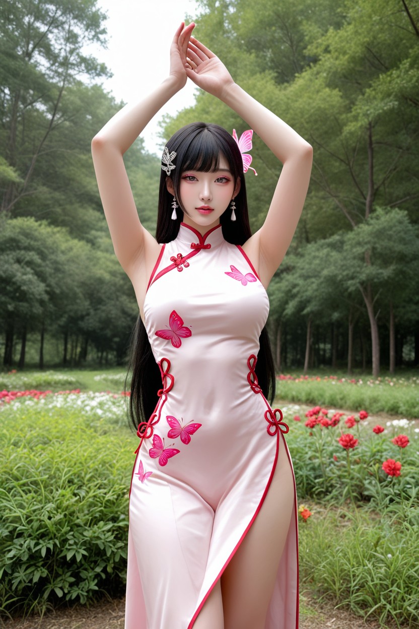 Medium Ass, Beautiful Eyelashes, Very Smooth Skin AI國產黃片