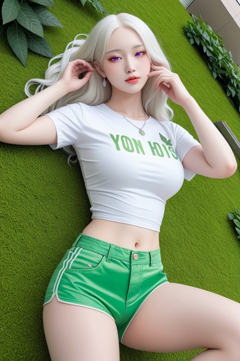 Korean Goddess, Miss Universe Winning Idol Face, 上视角 AI国产黄片