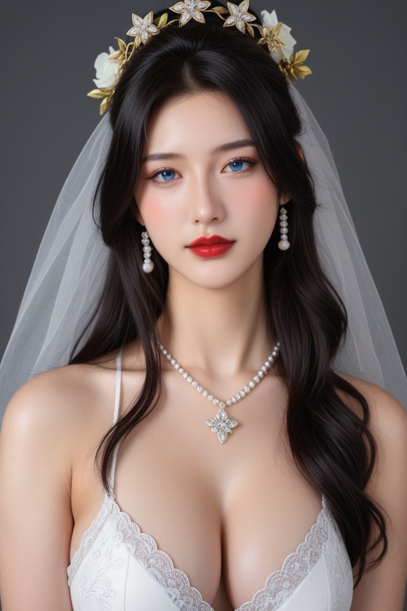 Golden Laurel Wreath, Big Charming Eyes, Lovely Charming Face AI國產黃片