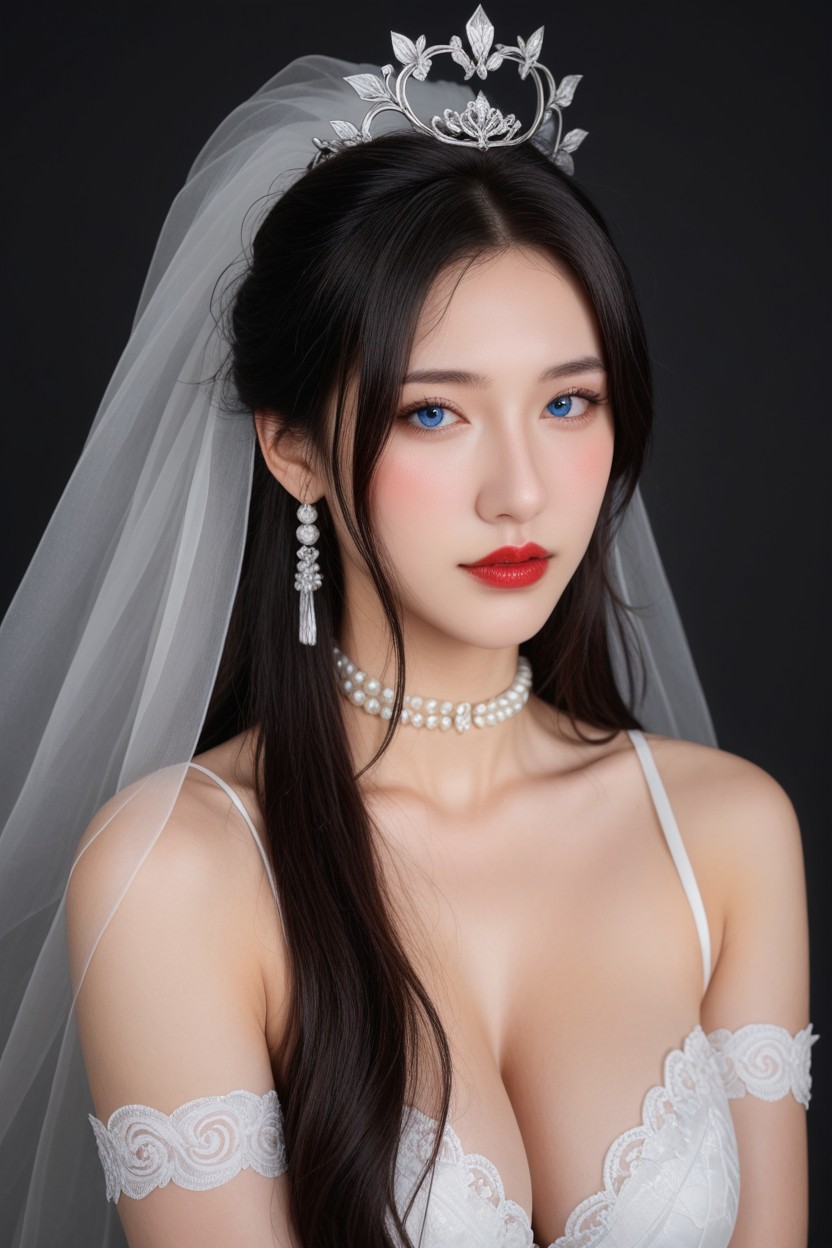 Bride, Perfect Face, Golden Laurel Wreath アジアのAIポルノ