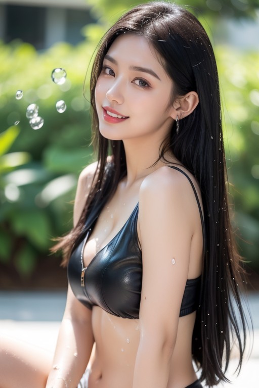 Outfit Black Leather Jacket, Soft Delicate Face, 傳教士體位 AI國產黃片