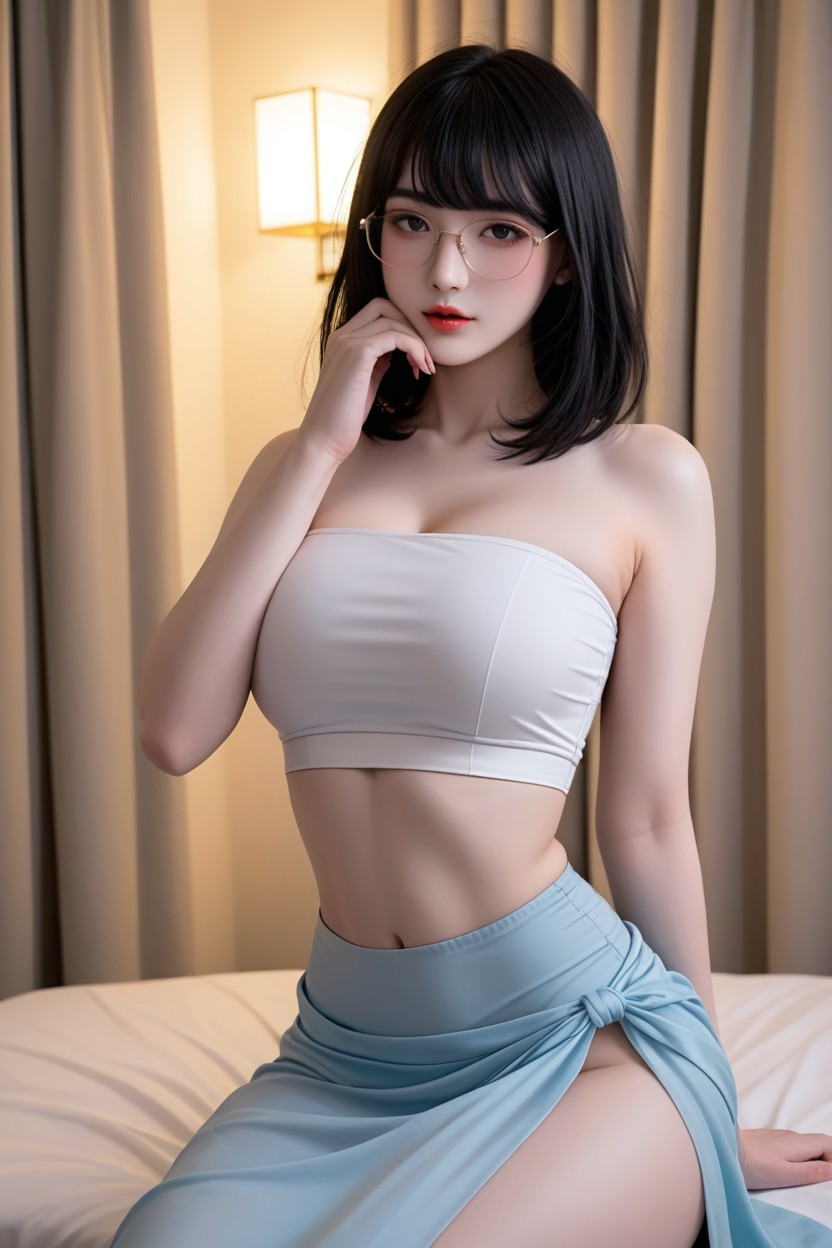 Very Korean Idol, Perfect Waist, Black Hair AI國產黃片