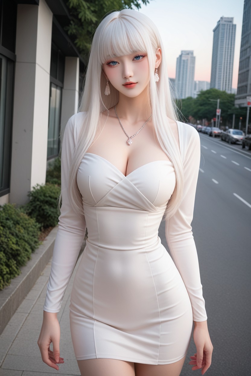 Perfect Waist And Hip, Medium Breast, Extremely Beautiful Face AI國產黃片