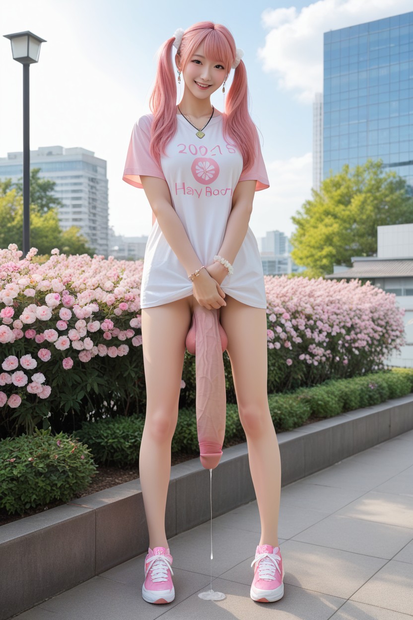 ニューハーフ, Long Legs, Precum アジアのAIポルノ
