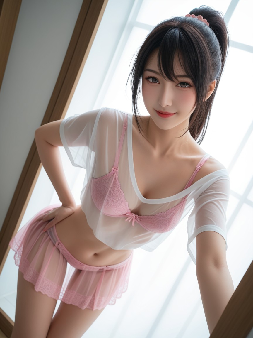 Ponytail, 18+, Navel Exposed Porno IA Asiatique