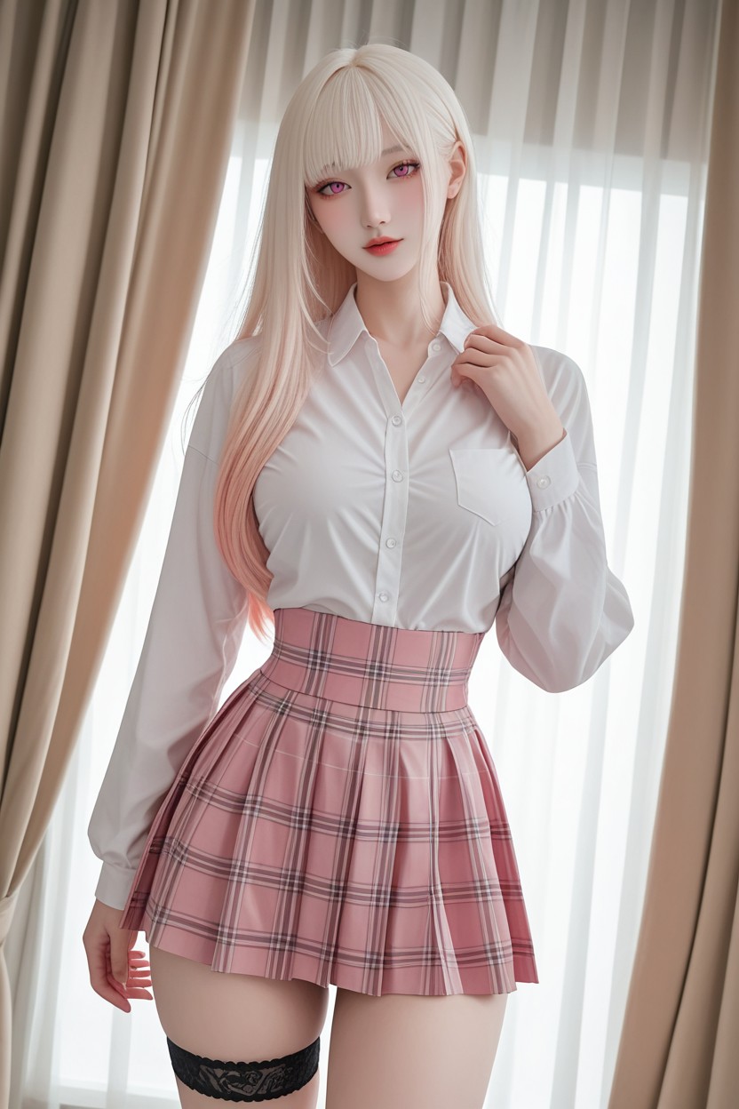 Smooth Skin, Debout, Idol Face Porno IA Asiatique