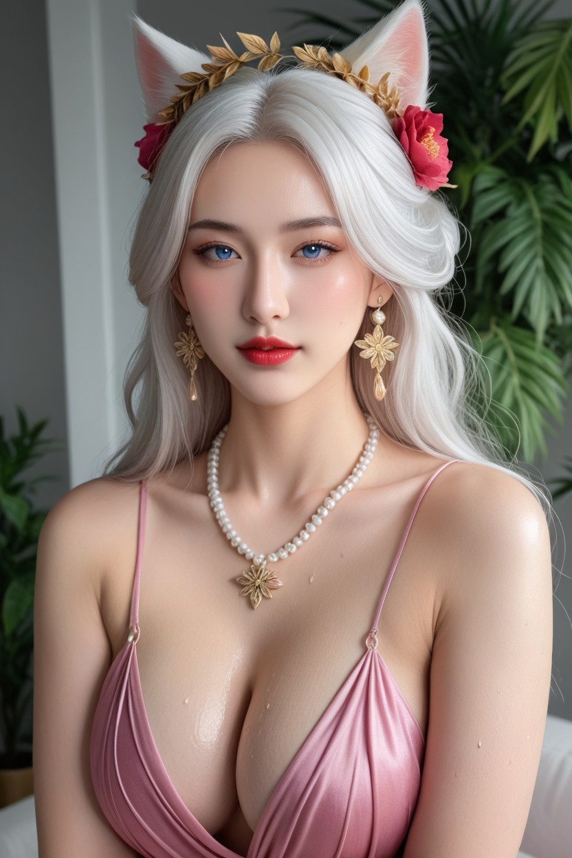 Glasses, Gêné, Pretty Korean Idol Face Porno IA Asiatique