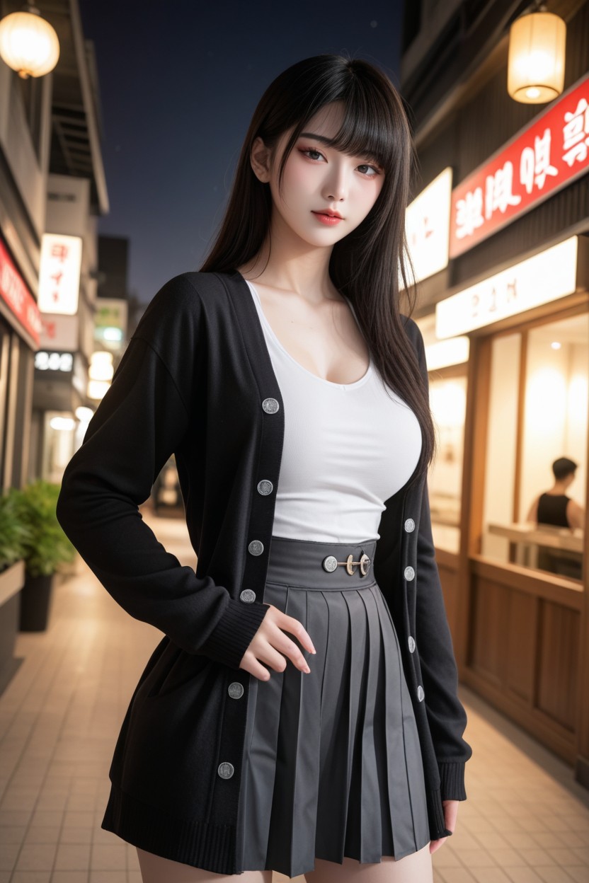 Black Eyes, White Skin, 正面视图 AI国产黄片