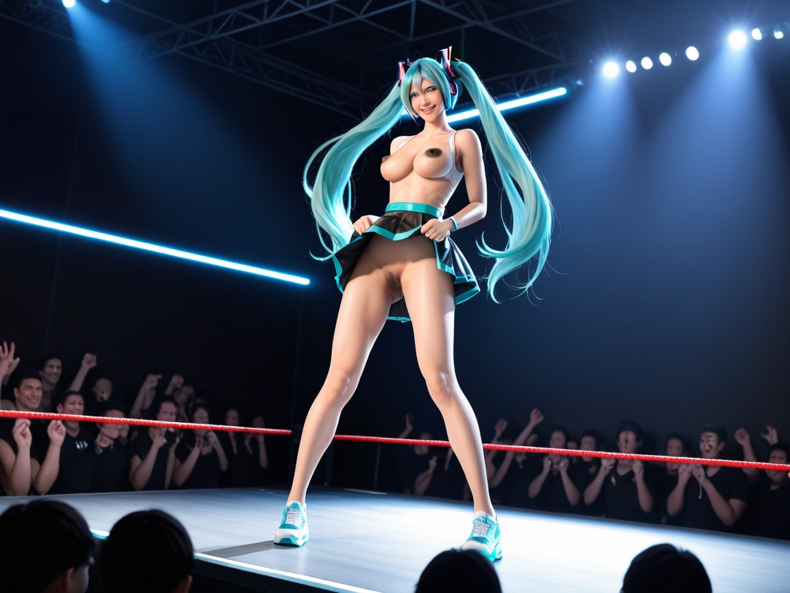 Pale Skin, 站立, Miku's Shirt AI國產黃片