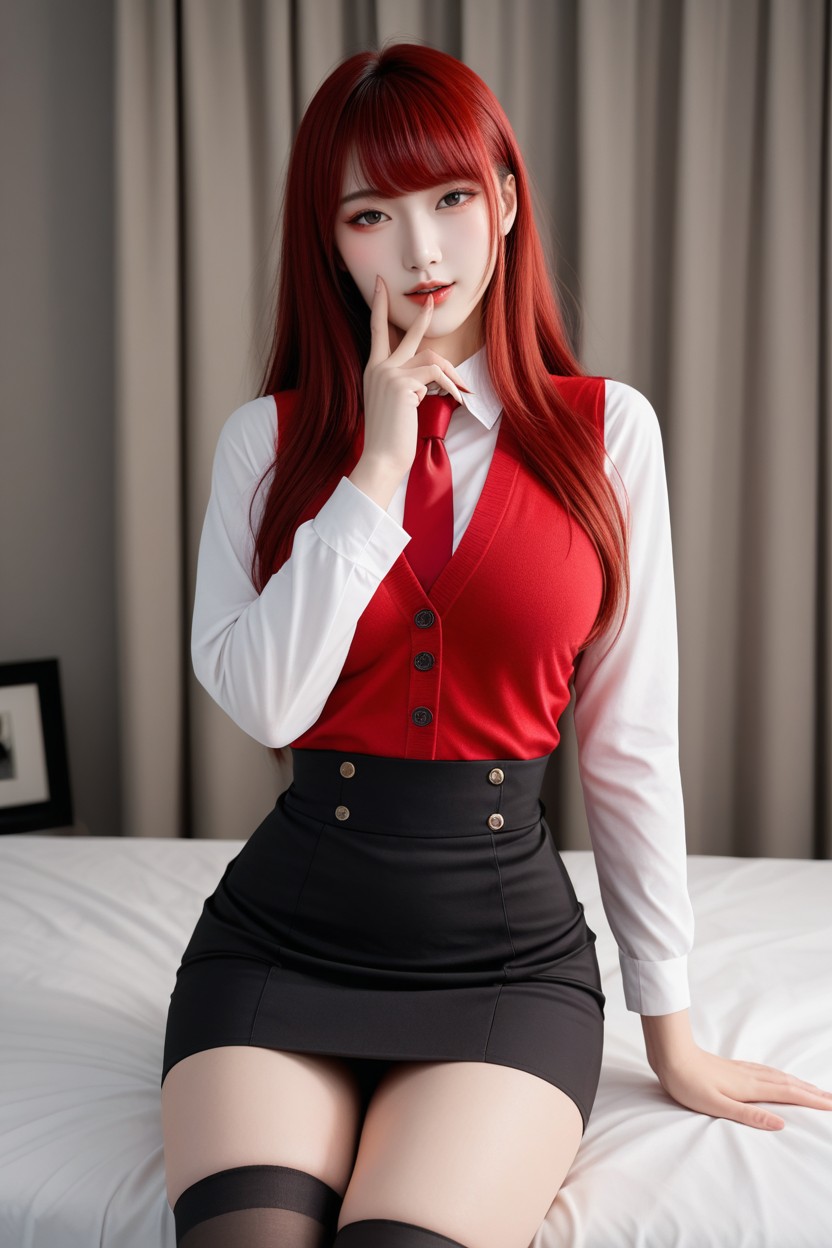 Finger On Face, Korean Idol, Night 아시아 AI 포르노