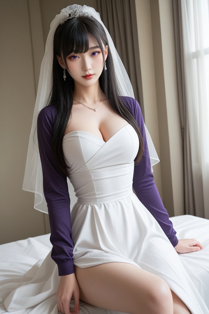 Black Eyes, Very Smooth Skin, Black Hair Porno IA Asiatique