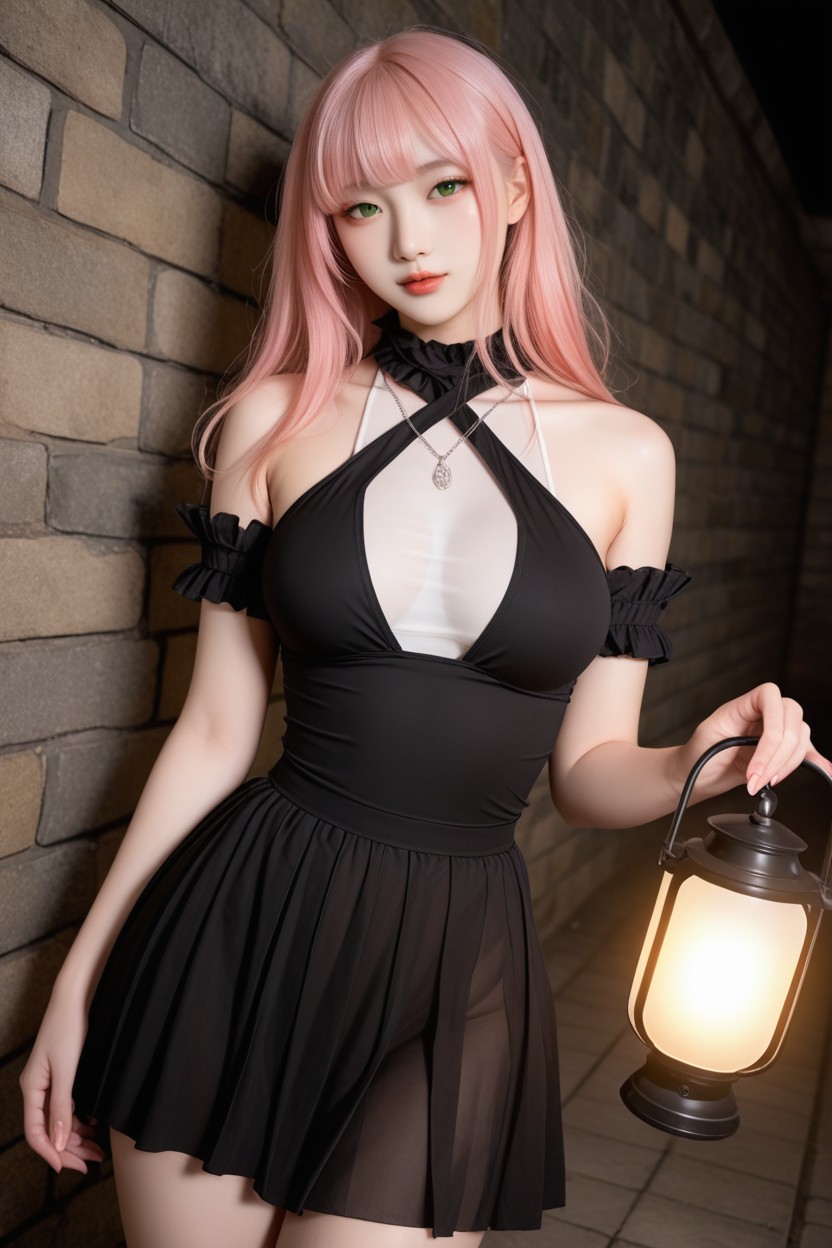 Night, Medium Breast, Soft Wave Porno IA Asiatique