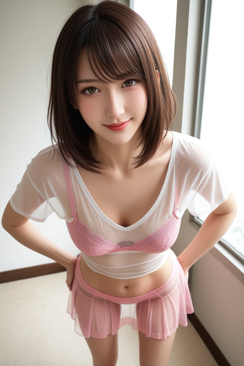 Small Breasts, Top Down, Beautiful Face Asian AI Porn