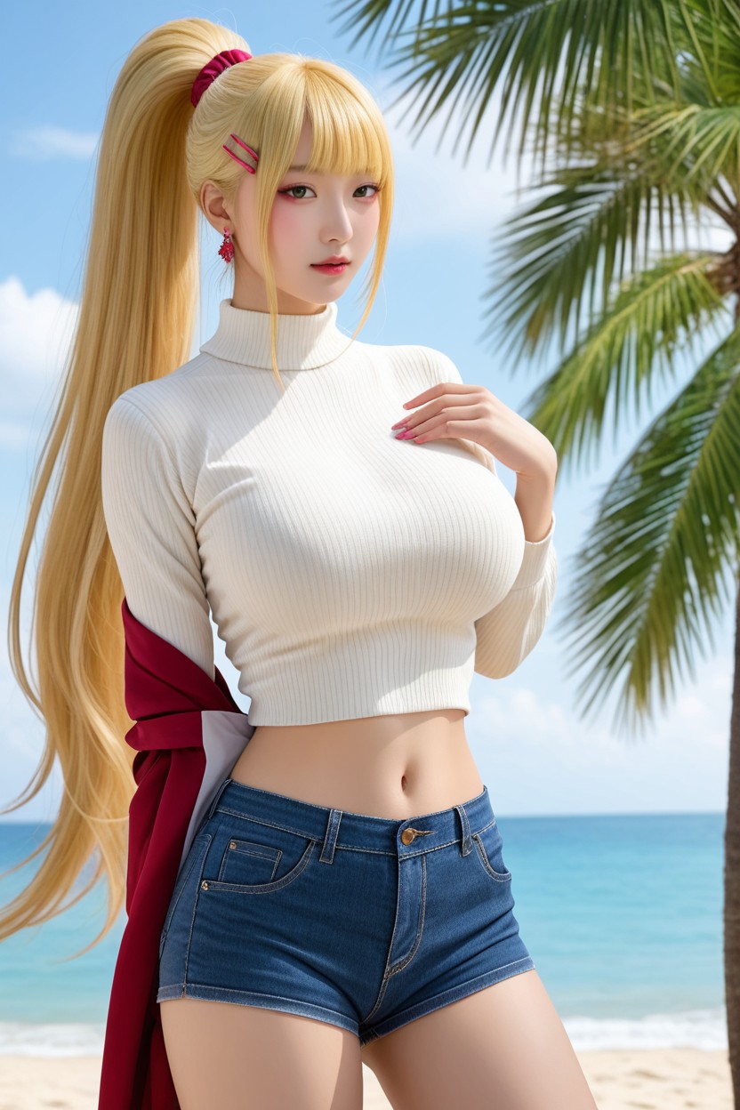 Perfect Body, Red Earrings, Korean Idol AI國產黃片