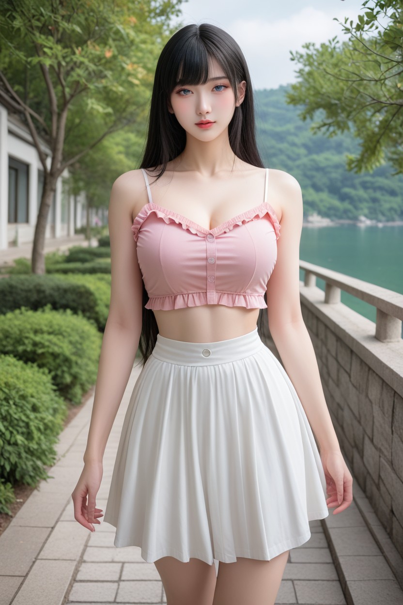 Uhd, White Skirt, Lake View AI國產黃片
