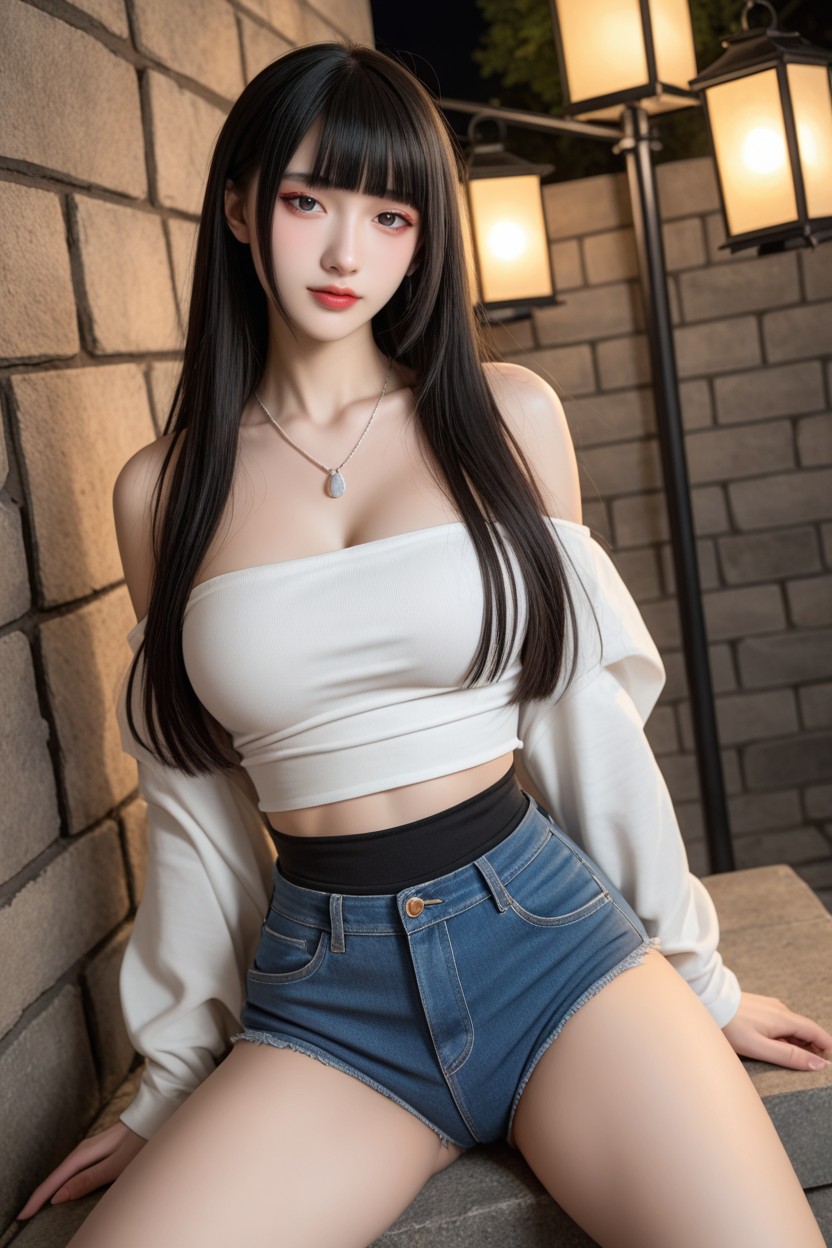 Wall Lantern, 座る, High Resolution アジアのAIポルノ
