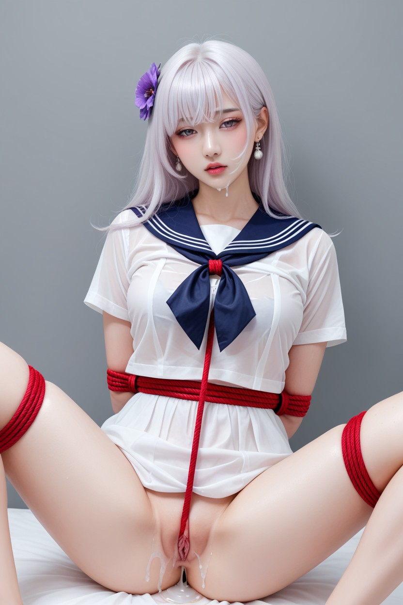 Super Heavy Rope Bondage, Korean Idol Face, Moaning 아시아 AI 포르노