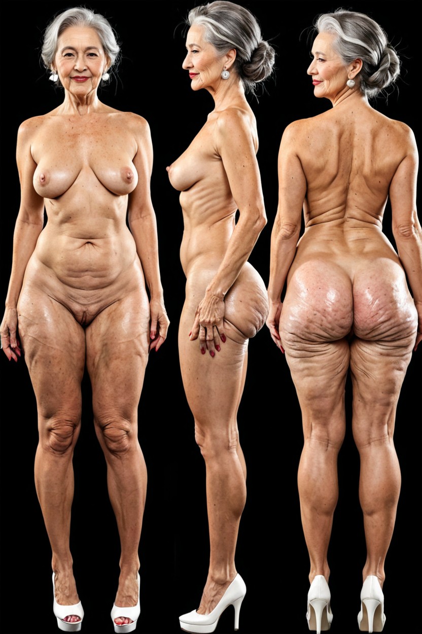 Tight Body, 60+, 오일 바른 피부 아시아 AI 포르노