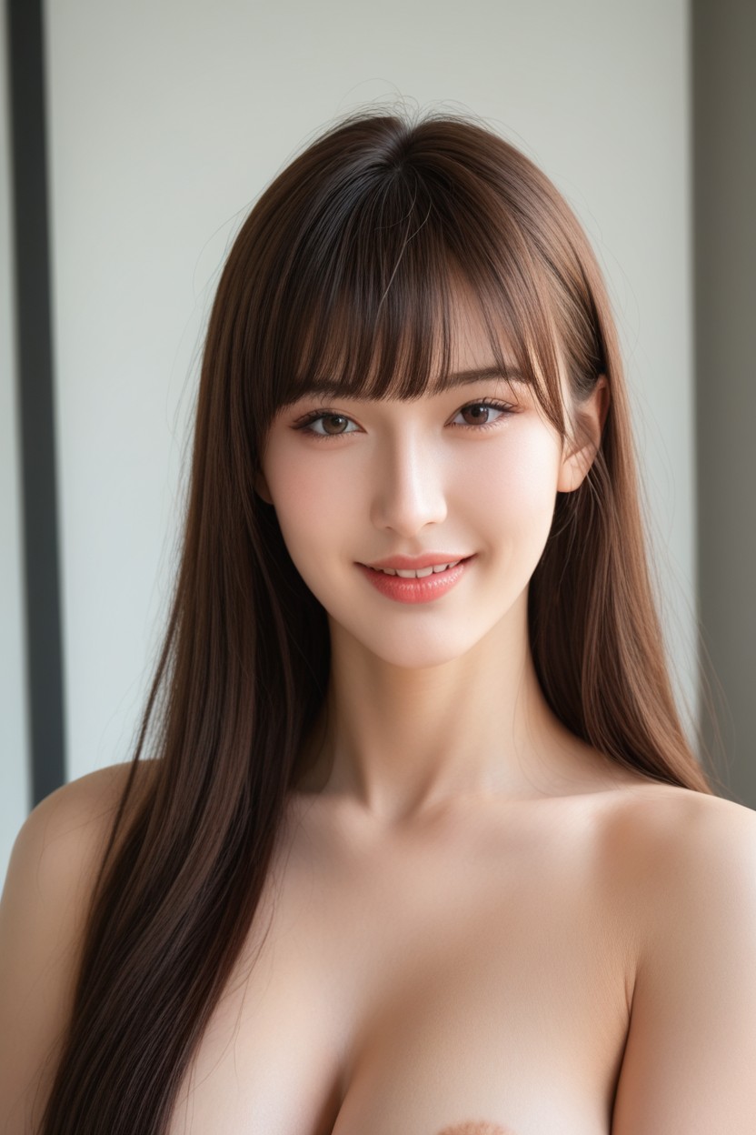 Front View, Unique Beauty, Beautiful Face アジアのAIポルノ